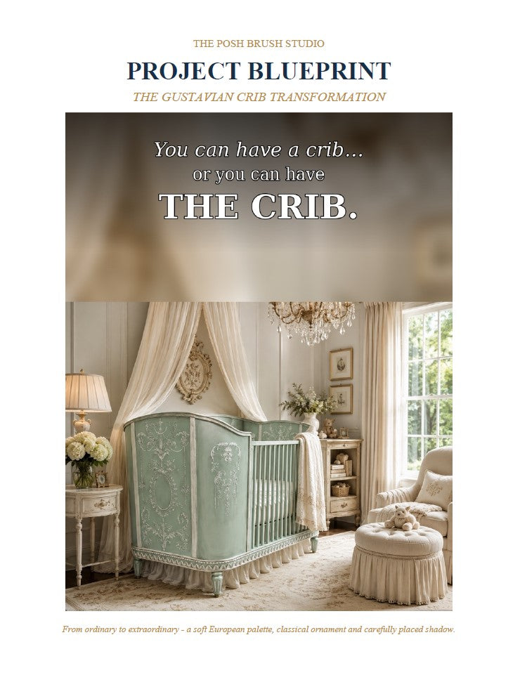 Gustavian Crib Blueprint