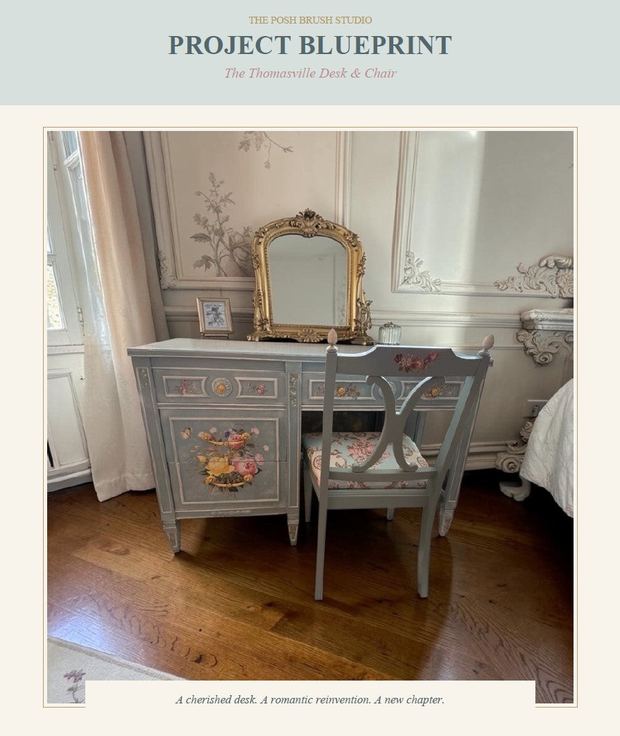 Thomasville Desk & Chair Blueprint